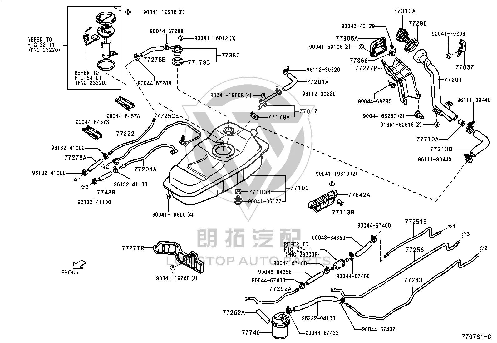 Valve Assy, Fuel Cut 90041-50106 for Toyota Cami