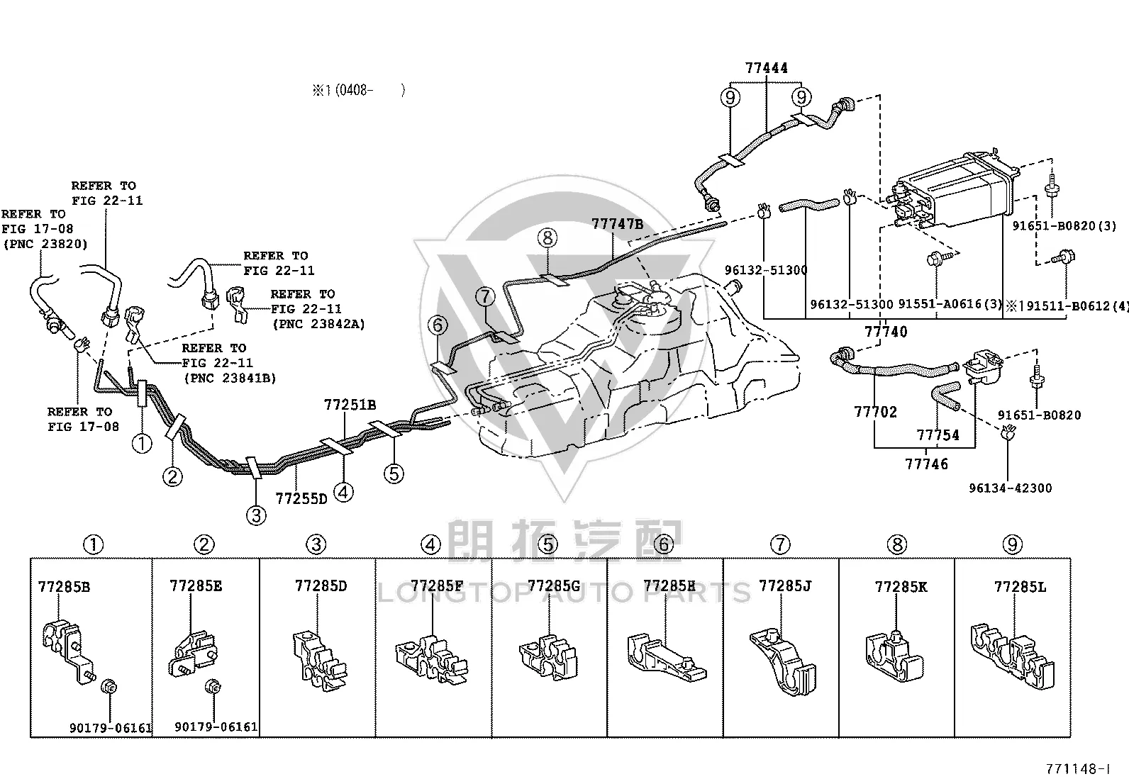 Activated Carbon Canister 77740-35490 for Toyota 4RUNNER