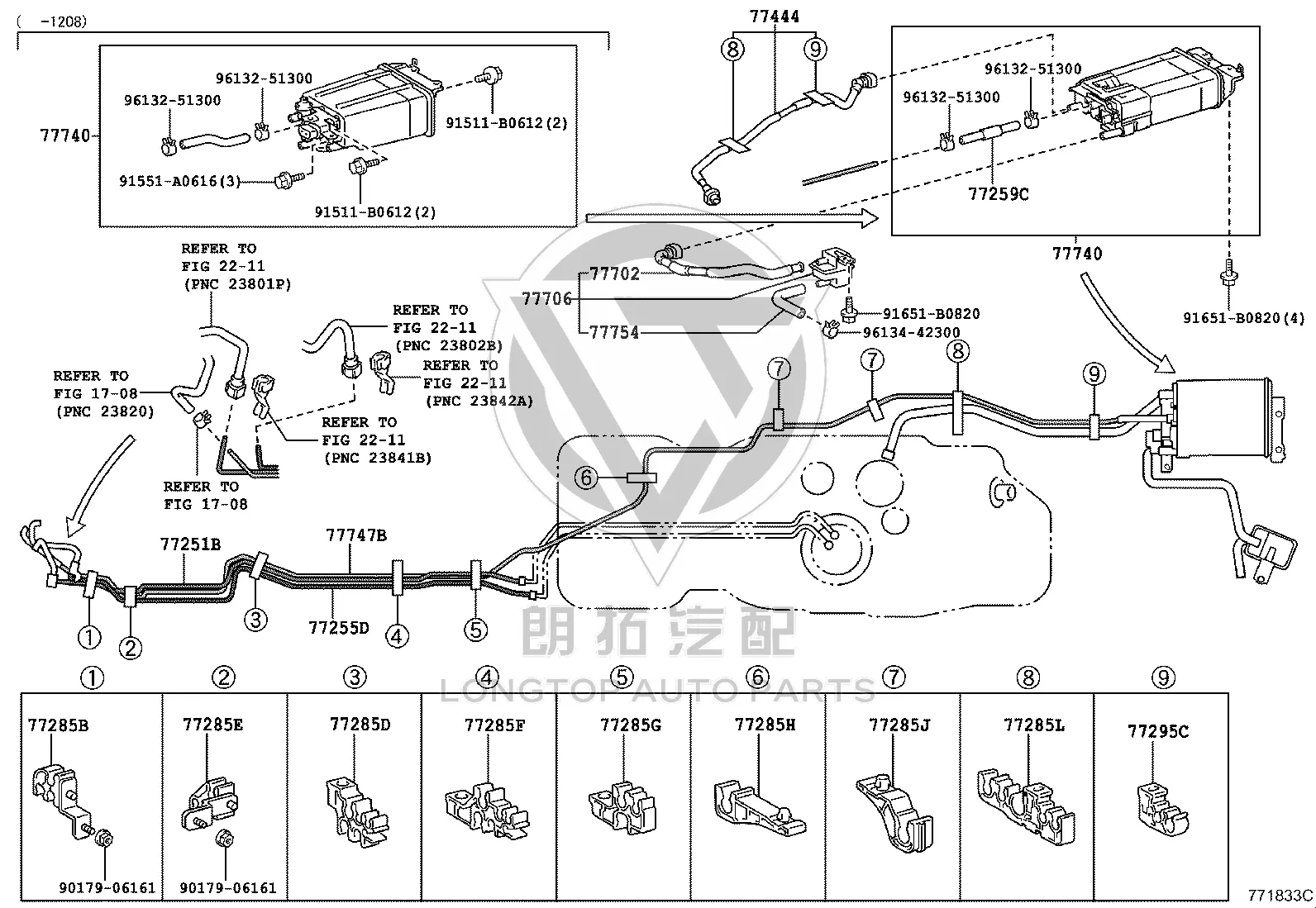 Activated Carbon Canister 77740-35531 for Toyota FJ Cruiser