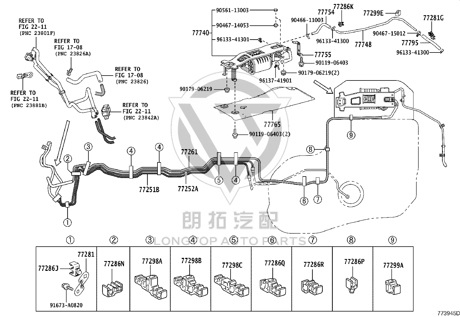 Activated Carbon Canister 77740-48180 for Lexus RX