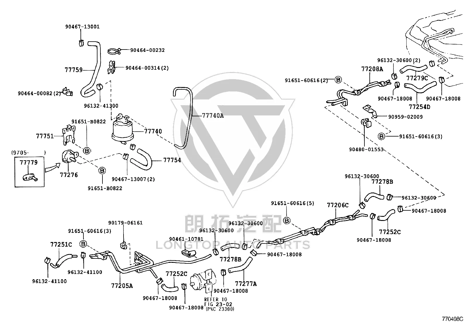 Fuel Hose No.1 77259-36130 for Toyota Coaster
