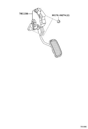 Accelerator Pedal 78110-58061 for Toyota ALPHARD