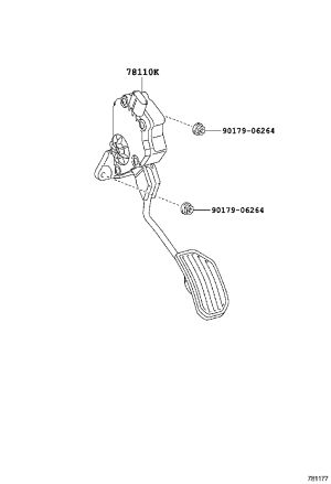 Accelerator Pedal 78110-60170 for Toyota Land Cruiser