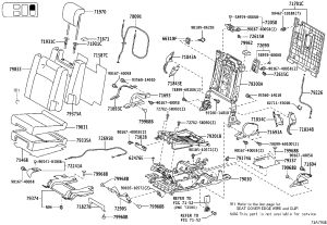 Right No.3 Seat Back Frame Sub-Assembly 79303-60130 for Toyota Land Cruiser Prado