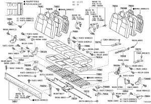 Left Folding Seat Back Fixed Hinge 79886-36020 for Toyota Coaster