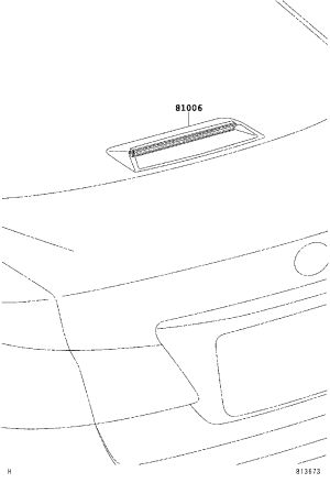 High-mounted Brake Light 81006-33021 for Lexus ES350