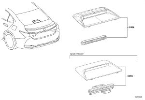 High-position Brake Light 81006-33100 for Lexus ES350