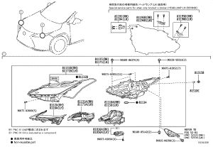 Left No. 1 Headlamp Shows Width LED Assembly 8116A-48F10 for Lexus RX SERIES