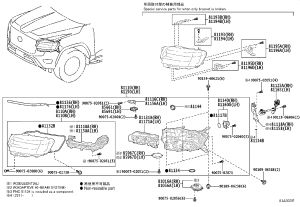 Headlight Assembly Left 81150-60R11 for Toyota Land Cruiser