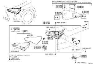 Headlight semi-assembly (left) 81185-76241 for Lexus UX200