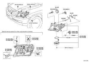 Headlight Semi-Assembly 81170-60J80 for Toyota Land Cruiser