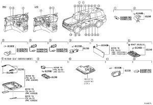Step Light Assembly 81380-60020 for Toyota Land Cruiser
