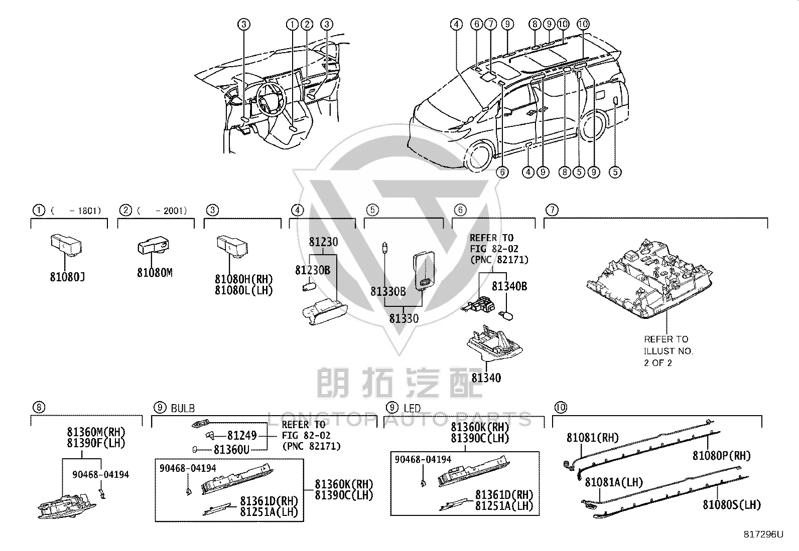 Fog Lamp Lens 81361-58110 for Toyota Alphard