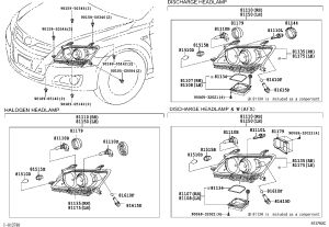 Front Headlight Subassembly (Right) 81145-06400 for Toyota Camry