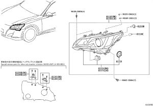 Front Headlight Subassembly (Right) 81130-0N140 for Toyota Crown