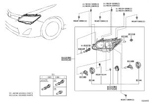 Front Light Half Assembly (Right) 81130-06D10 for Toyota Camry