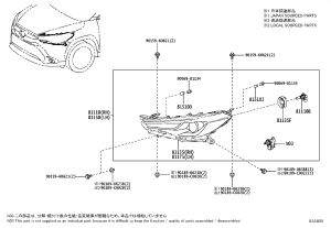 Front Headlamp Assembly Right 81130-0A200 for Toyota Corolla Cross