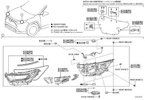 Front Headlamp Sub-Assembly 81145-42842 for Toyota RAV4