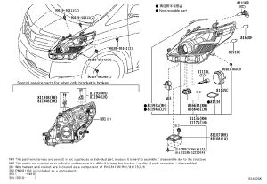 Front Headlight Subassembly Right 81145-58171 for Toyota Alphard