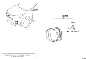 Front Fog Light (Right) 81210-0D100 for Toyota C-HR