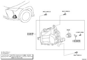 Front Fog Light Left 81220-76010 for Lexus UX