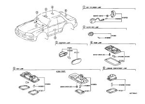 Front Door Courtesy Lamp 81311-33010 for Toyota Land Cruiser