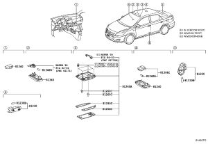 Sunroof Switch 81260-02260 for Toyota Corolla
