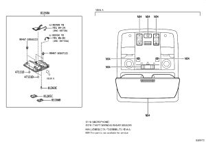 Skylight Switch 81260-60K80-E0 for Toyota Land Cruiser Prado