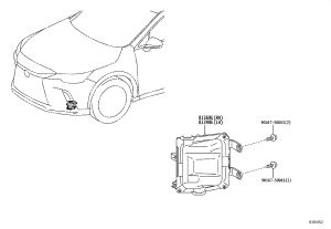 Right Turn Signal Assembly 81360-48180 for Lexus RX