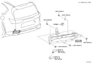 Back-up Lamp Right 81457-60120 for Lexus LX
