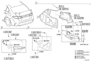 Snap Fastener 81496-0D030 for Toyota BZ4X