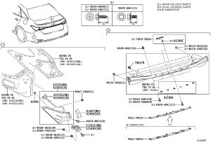 Inner Tail Lamp Assembly (Middle) 81580-YK050 for Toyota Avalon