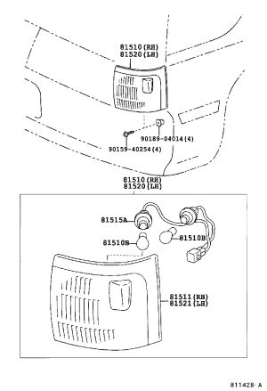 Front Turn Signal Lens (Right) 81511-36281 for Toyota Coaster