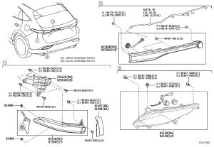 Rear Turn Signal Light 81530-0E010 for Toyota Harrier