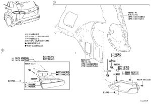 Left Side Marker Lamp Half Assembly 81561-0A140 for Toyota FRONT LANDER