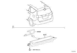 High-Position Brake Light 81570-0K120 for Toyota FORTUNER