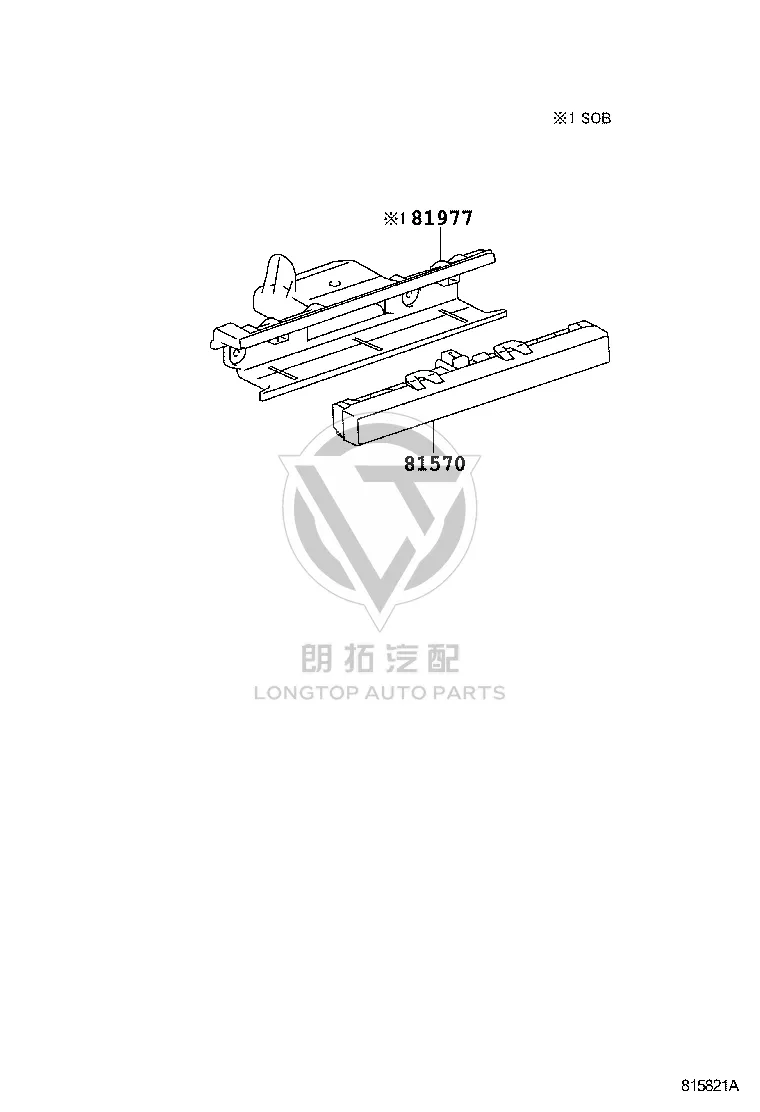 High-mounted brake light 81570-22210 for Toyota Land Cruiser