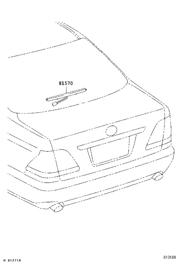 High Mounted Brake Light 81570-30191 for Toyota Crown
