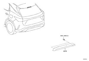 High-mounted brake light 81570-48120 for Lexus GX550