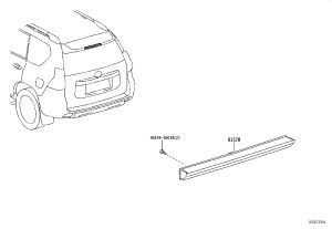 High-level Brake Light 81570-60110 for Toyota Harrier
