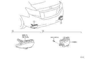 Rear Bumper Decorative Light 81580-0D350 for Toyota Vios