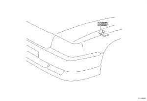 Left Fender Side Marker Lamp Assembly 81720-30160 for Toyota Crown