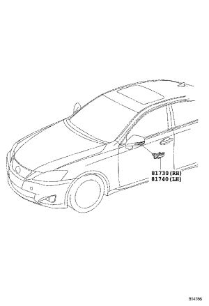 Front Vane Light 81730-30130 for Toyota Camry