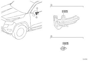 Front Fender Light (Left) 81740-60141 for Toyota Land Cruiser
