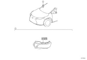 Reverse Mirror Turn Signal Lamp Right 81730-78010 for Lexus NX