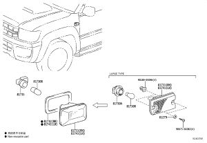 Front Fender Cover Left 81731-20192 for Toyota FJ CRUISER