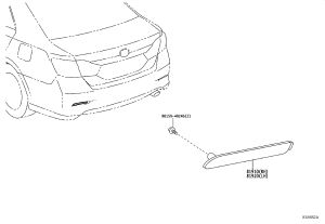 Rear Bumper Trim Lamp Left 81920-06030 for Toyota Camry