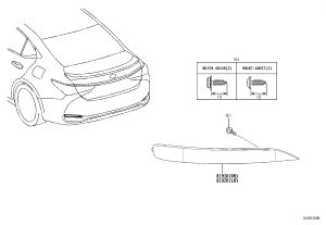 Rear Bumper Reflector 81920-33030 for Lexus ES