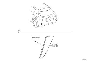 Rear Bumper Reflector 81910-48050 for Lexus RX Series