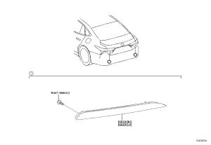 Rear Bumper Trim Light 81910-50030 for Lexus LS500
